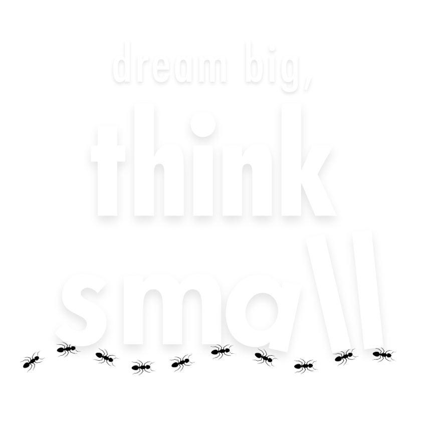 Dream Big, Think Small Logo